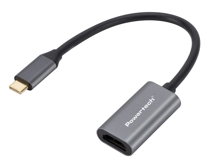 POWERTECH αντάπτορας USB-C σε HDMI CAB-UC086, 4K/60Hz, γκρι 1 POWERTECH αντάπτορας USB-C σε HDMI CAB-UC086