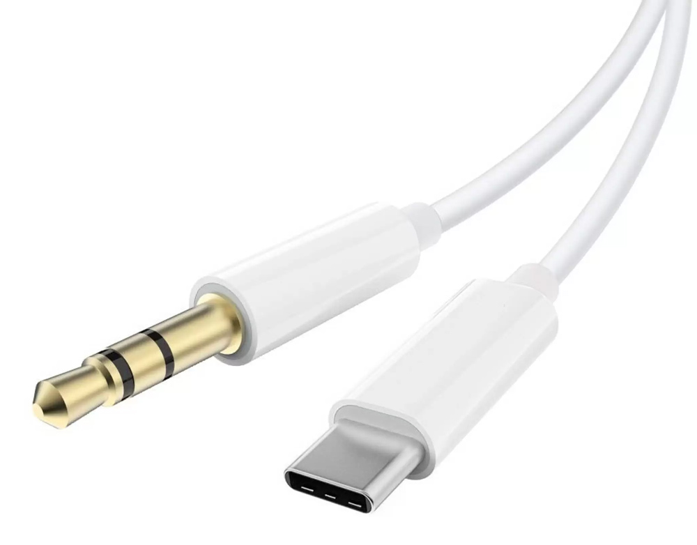 POWERTECH καλώδιο USB-C σε 3.5mm CAB-UC089, 1m, λευκό 1 POWERTECH καλώδιο USB-C σε 3.5mm CAB-UC089