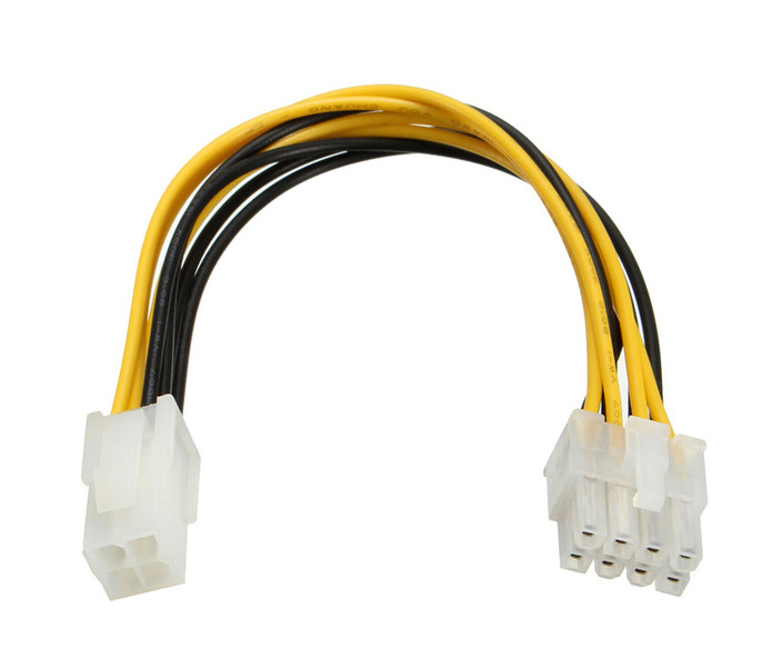 POWERTECH καλώδιο για MB 4pin θηλυκό σε 8pin αρσενικό CAB-W007, 20cm 1 POWERTECH καλώδιο για MB 4pin θηλυκό σε 8pin αρσενικό CAB-W007