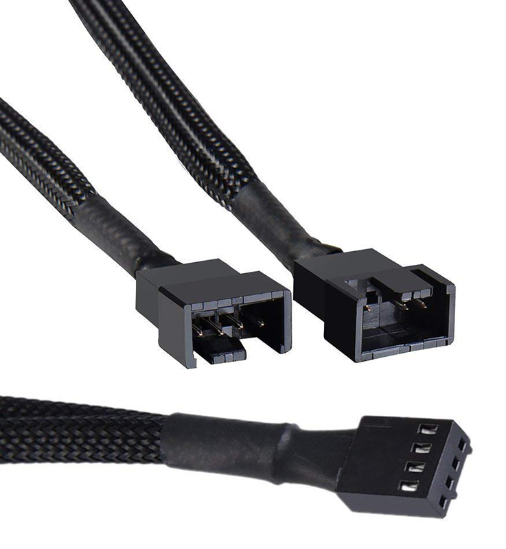 POWERTECH καλώδιο 4-pin pwm σε 2x 4-pin pwm CAB-W048, 0.15m, μαύρο 1 POWERTECH καλώδιο 4-pin pwm σε 2x 4-pin pwm CAB-W048