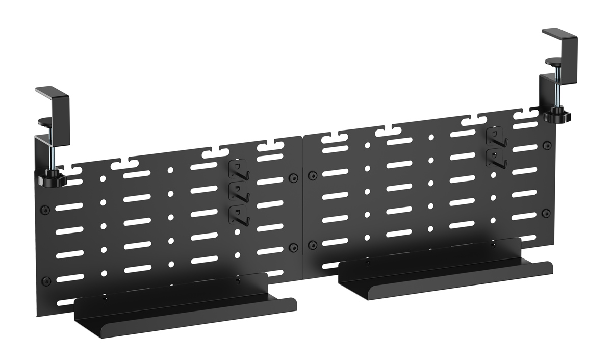 BRATECK cable management γραφείου CC11-20-2, μεταλλικό, 768x63x307mm, μαύρο 1 BRATECK cable management γραφείου CC11-20-2