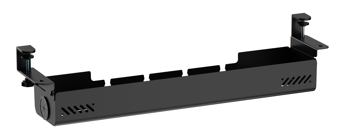 BRATECK cable management γραφείου CC11-22-2, μεταλλικό, 894x167x196mm, μαύρο 1 BRATECK cable management γραφείου CC11-22-2