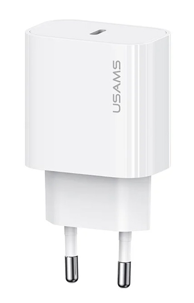 USAMS φορτιστής τοίχου CC226, USB-C, 20W, λευκός 1 USAMS φορτιστής τοίχου CC226