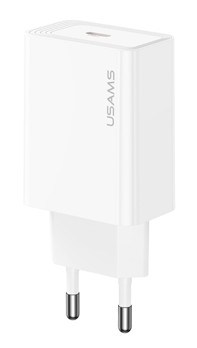 USAMS φορτιστής τοίχου CC325, USB-C, 20W, λευκός 1 USAMS φορτιστής τοίχου CC325