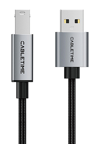 CABLETIME καλώδιο USB σε USB Type B CT-AMBM1, 480Mbps, 5m, μαύρο 1 CABLETIME καλώδιο USB σε USB Type B CT-AMBM1