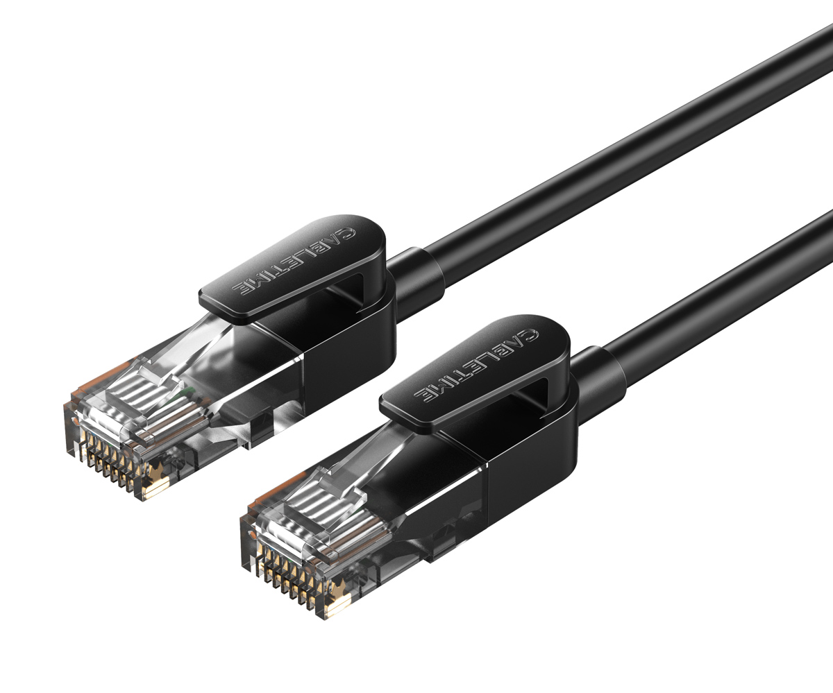 CABLETIME καλώδιο δικτύου CT-CAT6U, CAT 6 UTP, 250 MHz, CCA, 1m, μαύρο 1 CABLETIME καλώδιο δικτύου CT-CAT6U