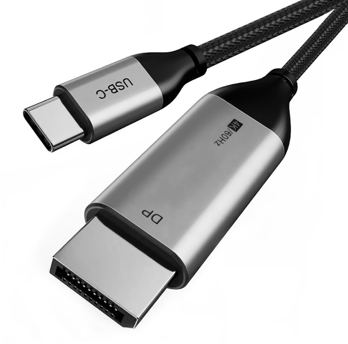 CABLETIME καλώδιο USB-C σε DisplayPort CT-CMDP2, 4K/30Hz, 1.2m, μαύρο 1 CABLETIME καλώδιο USB-C σε DisplayPort CT-CMDP2