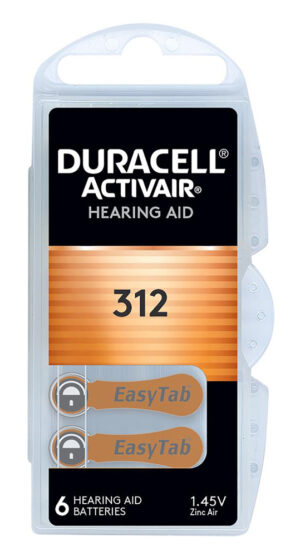DURACELL μπαταρίες ακουστικών βαρηκοΐας Activair 312