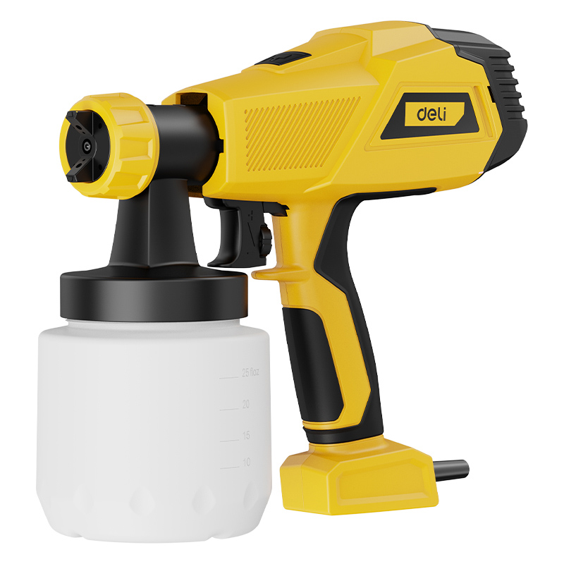 DELI ηλεκτρικό πιστόλι βαφής DC090 με δοχείο 800ml, 450W 1 DELI ηλεκτρικό πιστόλι βαφής DC090 με δοχείο 800ml
