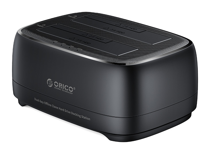 ORICO docking station για 2.5" ή 3.5" SATA HDD/SSD DD28U3-C, 2 θέσεων, 5Gbps, clone function, μαύρο 1 ORICO docking station για 2.5" ή 3.5" SATA HDD/SSD DD28U3-C