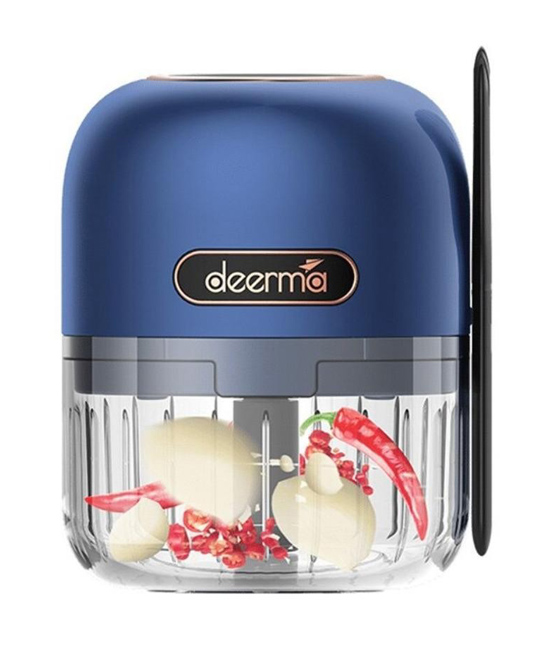 DEERMA πολυκόπτης JS100, επαναφορτιζόμενος , 150ml, 40W, 3 λεπίδες, μπλε 1 DEERMA πολυκόπτης JS100