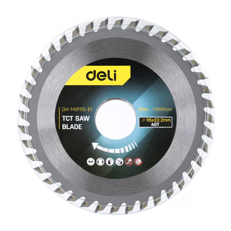 DELI δίσκος κοπής ξύλου DH-MJP115-E1, 40 δόντια, 115mm, 13200rpm 1 DELI δίσκος κοπής ξύλου DH-MJP115-E1