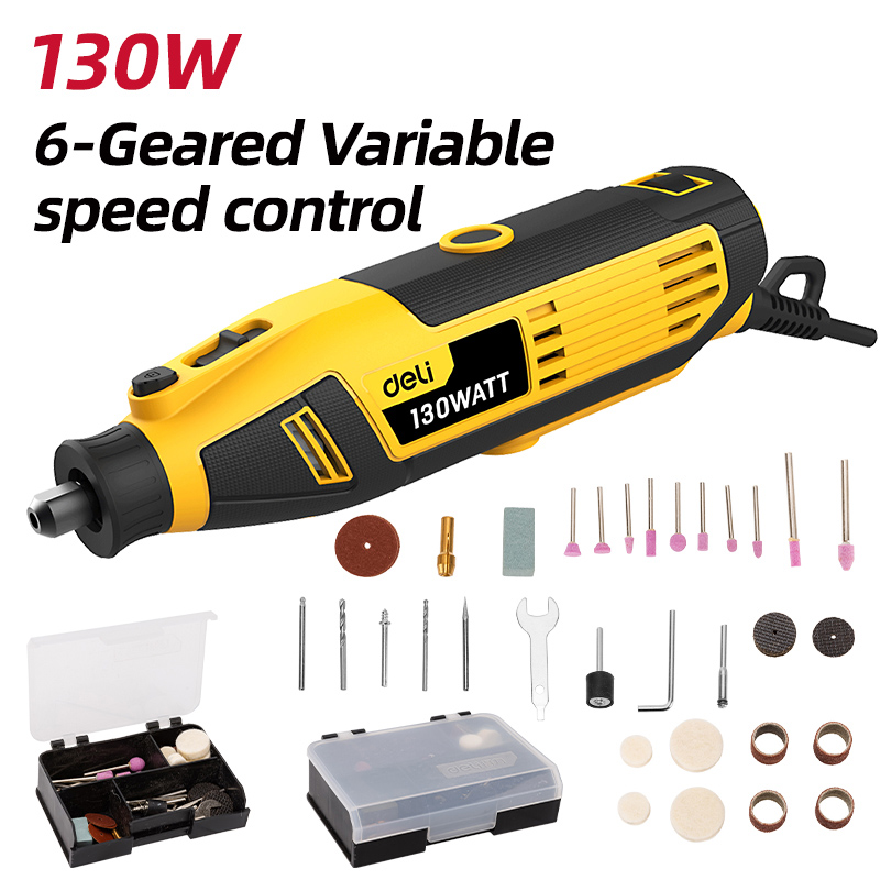 DELI περιστροφικό πολυεργαλείο DL-DM03-E1, 130W έως 32000rpm 1 DELI περιστροφικό πολυεργαλείο DL-DM03-E1
