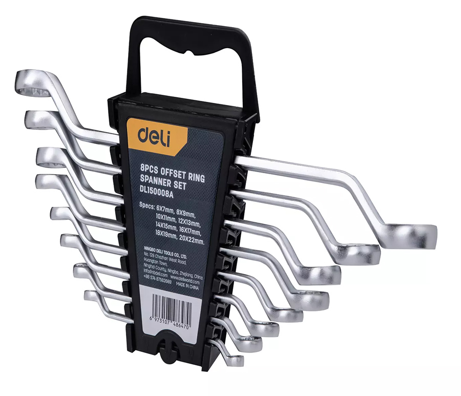 DELI σετ πολύγωνα κλειδιά DL150008A, 6x7-20x22mm, 8τμχ 1 DELI σετ πολύγωνα κλειδιά DL150008A