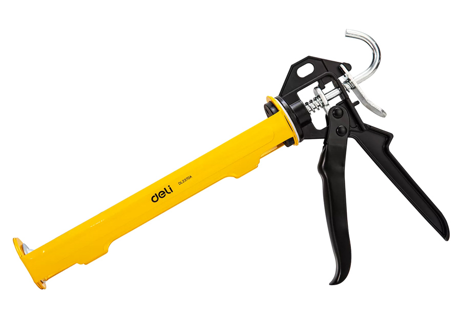 DELI πιστόλι σιλικόνης DL2370A, ανοικτού τύπου, 250mm 1 DELI πιστόλι σιλικόνης DL2370A