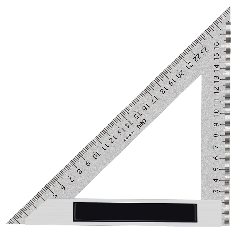 DELI μεταλλικός τριγωνικός χάρακας DL303200, 200mm 1 DELI μεταλλικός τριγωνικός χάρακας DL303200