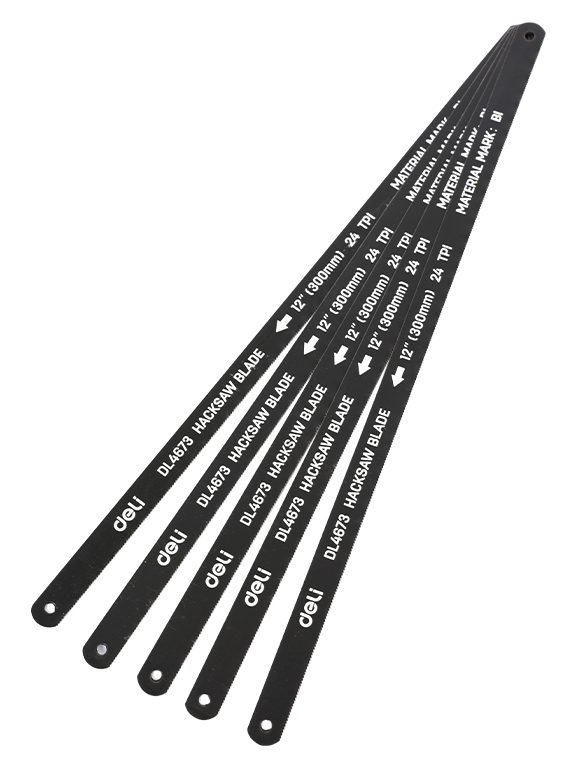 DELI σετ λάμες πριονιού σιδήρου/ξύλου DL4673, 300mm, 24 TPI, 5τμχ 1 DELI σετ λάμες πριονιού σιδήρου/ξύλου DL4673
