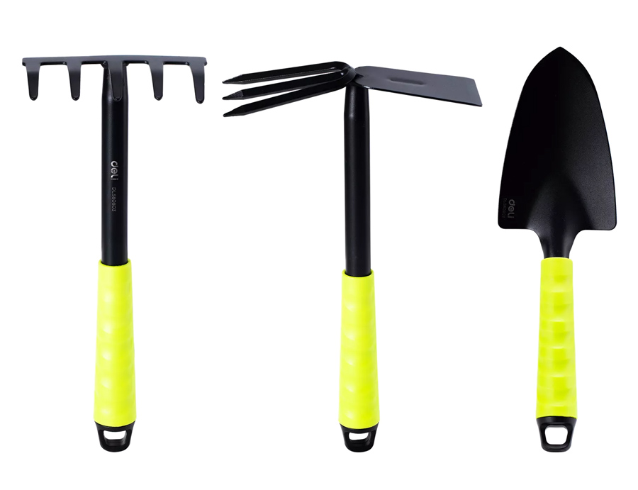 DELI σετ εργαλείων κηπουρικής DL580803, 31cm, 3τμχ 1 DELI σετ εργαλείων κηπουρικής DL580803