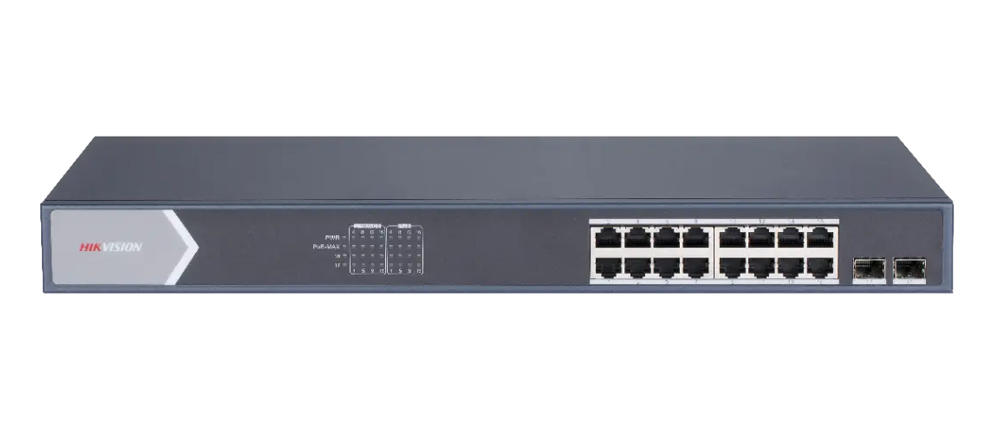 HIKVISION Managed switch DS-3E1518P-SI, 16x PoE & 2x SFP ports, 1000Mbps 1 HIKVISION Managed switch DS-3E1518P-SI