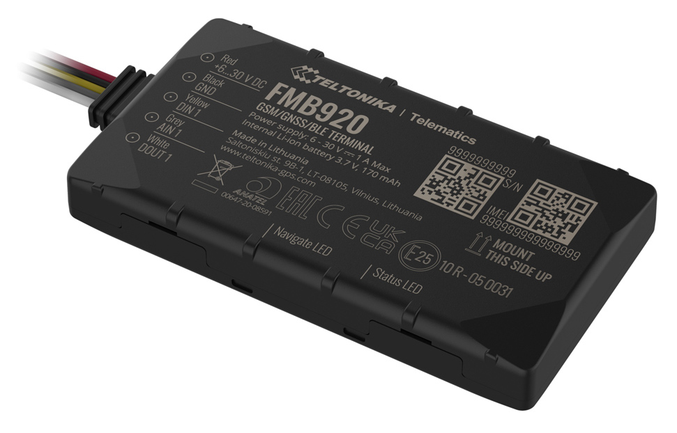 TELTONIKA GPS Tracker αυτοκινήτου FMB920AE5M01, GSM/GPRS/GNSS, Bluetooth 1 TELTONIKA GPS Tracker αυτοκινήτου FMB920AE5M01
