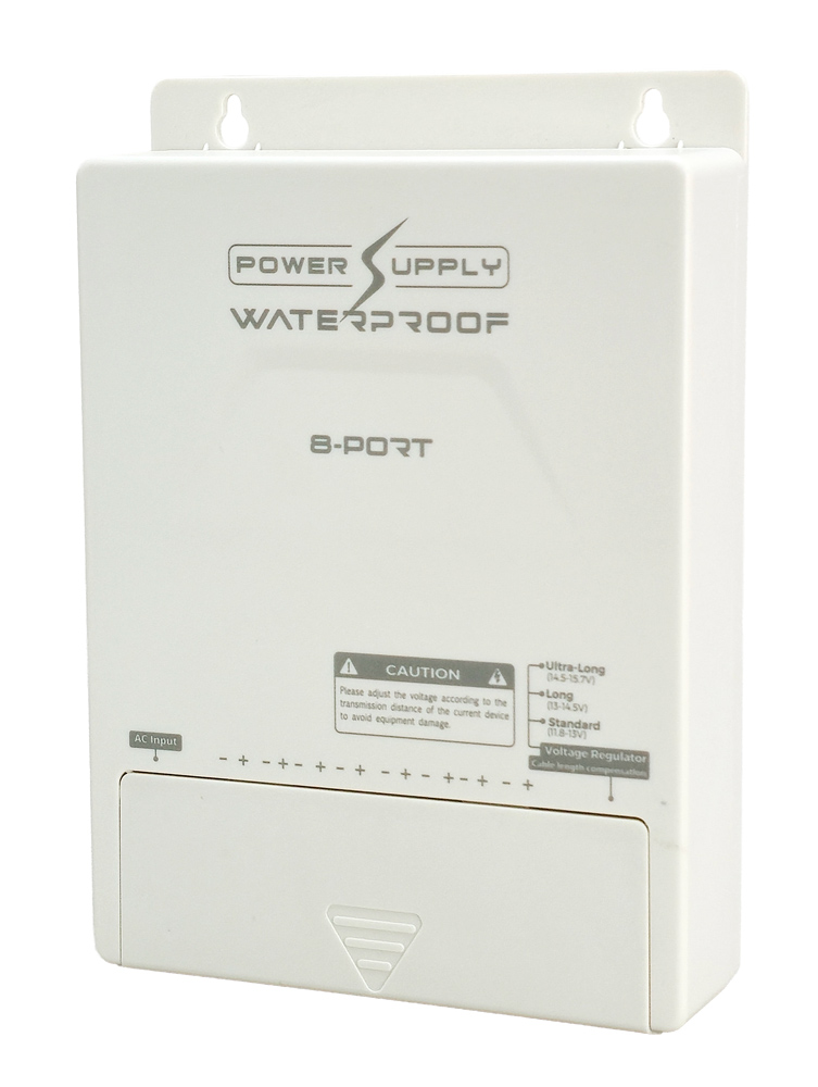 FOLKSAFE τροφοδοτικό συστημάτων CCTV FS-DC120805W, 8 εξόδων, 12V/5A, αδιάβροχο IP65 1 FOLKSAFE τροφοδοτικό συστημάτων CCTV FS-DC120805W