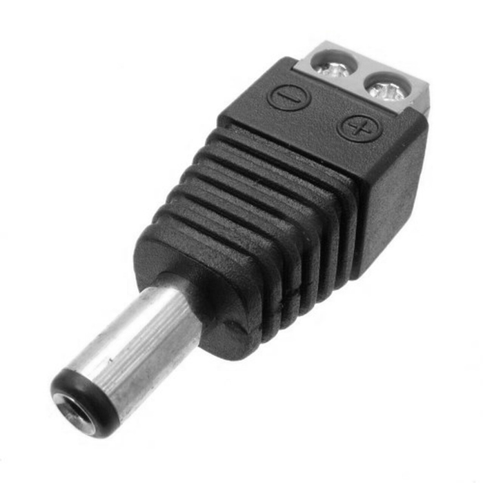 FOLKSAFE βύσμα τροφοδοσίας DC αρσενικό DCMC, 5.5x2.1mm, σε κλέμα, 5τμχ 1 FOLKSAFE βύσμα τροφοδοσίας DC αρσενικό DCMC