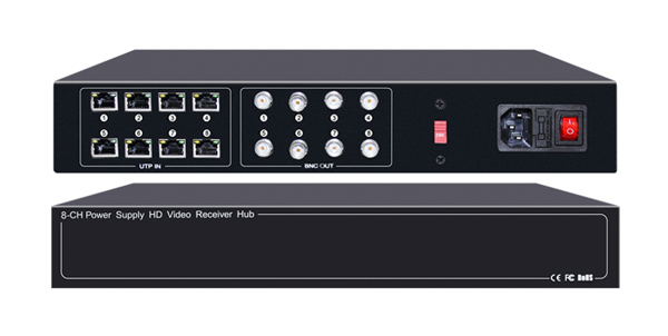 FOLKSAFE video and power receiver hub FS-HD4608VPS12, 8 channel 1 FOLKSAFE video and power receiver hub FS-HD4608VPS12