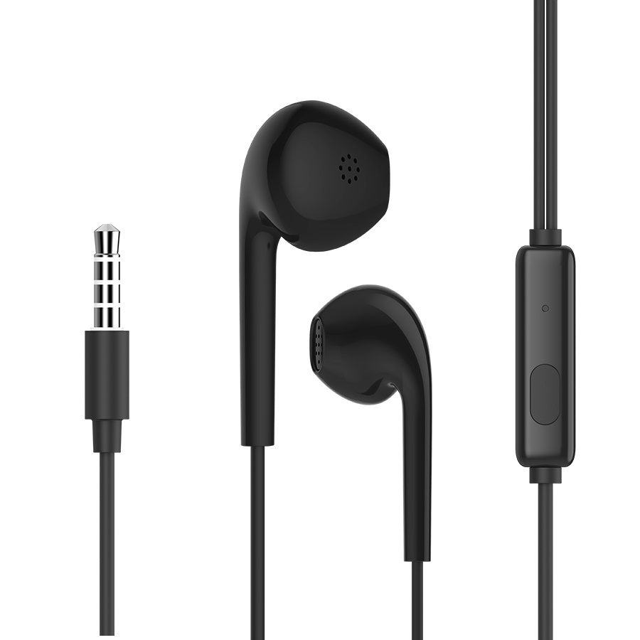 CELEBRAT earphones με μικρόφωνο G12, 3.5mm σύνδεση, Φ14.2mm, 1.2m, μαύρο 1 CELEBRAT earphones με μικρόφωνο G12