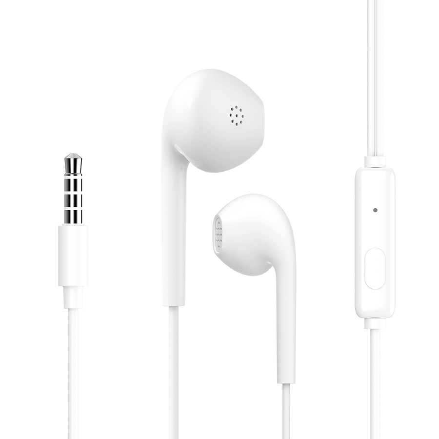 CELEBRAT earphones με μικρόφωνο G12, 3.5mm σύνδεση, Φ14.2mm, 1.2m, λευκό 1 CELEBRAT earphones με μικρόφωνο G12
