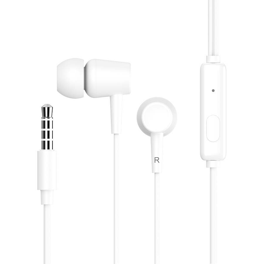 CELEBRAT earphones με μικρόφωνο G13, 3.5mm σύνδεση, Φ10mm, 1.2m, λευκό 1 CELEBRAT earphones με μικρόφωνο G13