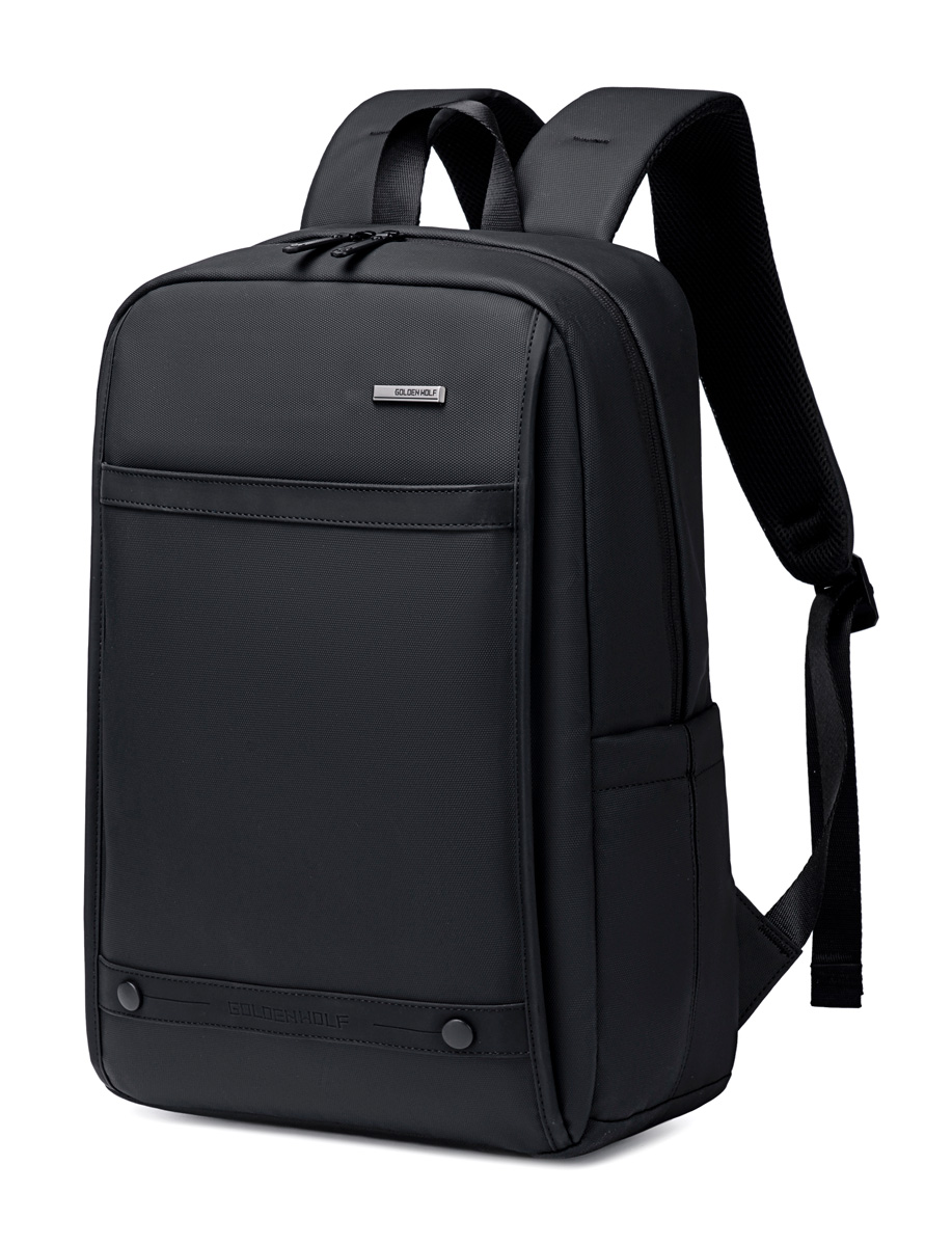GOLDEN WOLF τσάντα πλάτης GB00705 με θήκη laptop 15.6", 17L, μαύρη 1 GOLDEN WOLF τσάντα πλάτης GB00705 με θήκη laptop 15.6"