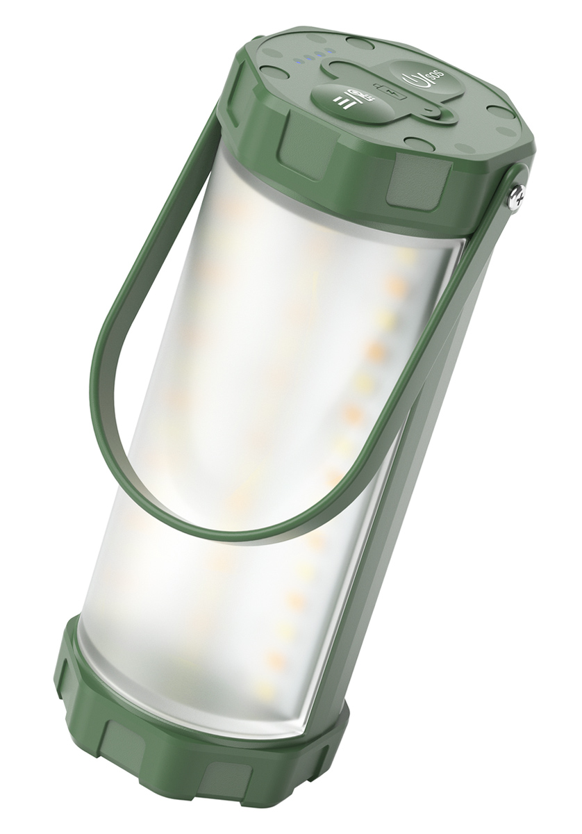 GLOCUSENT LED φανάρι GLCSNTCL001G, επαναφορτιζόμενο, έως 1200lm, IP68, πράσινο 1 GLOCUSENT LED φανάρι GLCSNTCL001G