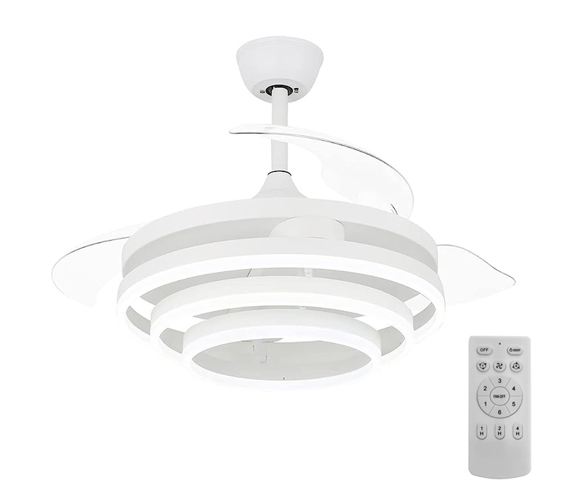 POWERTECH ανεμιστήρας οροφής HLL-0112 με LED φως, 72W, Φ106x50cm, λευκός 1 POWERTECH ανεμιστήρας οροφής HLL-0112 με LED φως