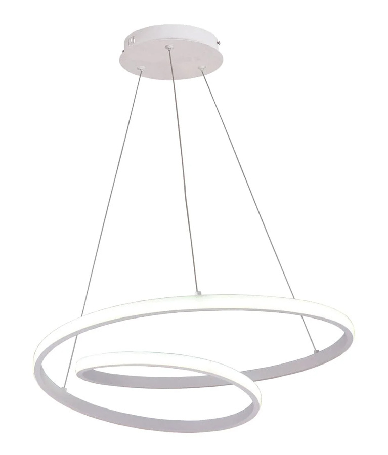 POWERTECH LED φωτιστικό οροφής HLL-0153, 25W, 4000K, Φ40cm, 1m, λευκό 1 POWERTECH LED φωτιστικό οροφής HLL-0153