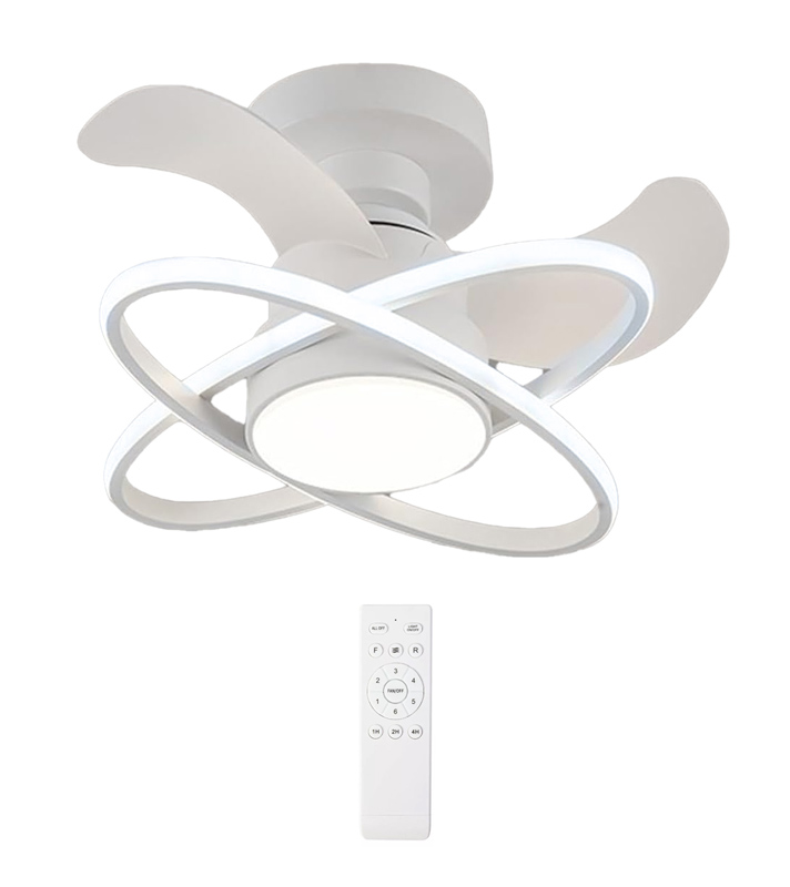 POWERTECH ανεμιστήρας οροφής HLL-0177 με LED φως, 96W, Φ60x28cm, λευκός 1 POWERTECH ανεμιστήρας οροφής HLL-0177 με LED φως
