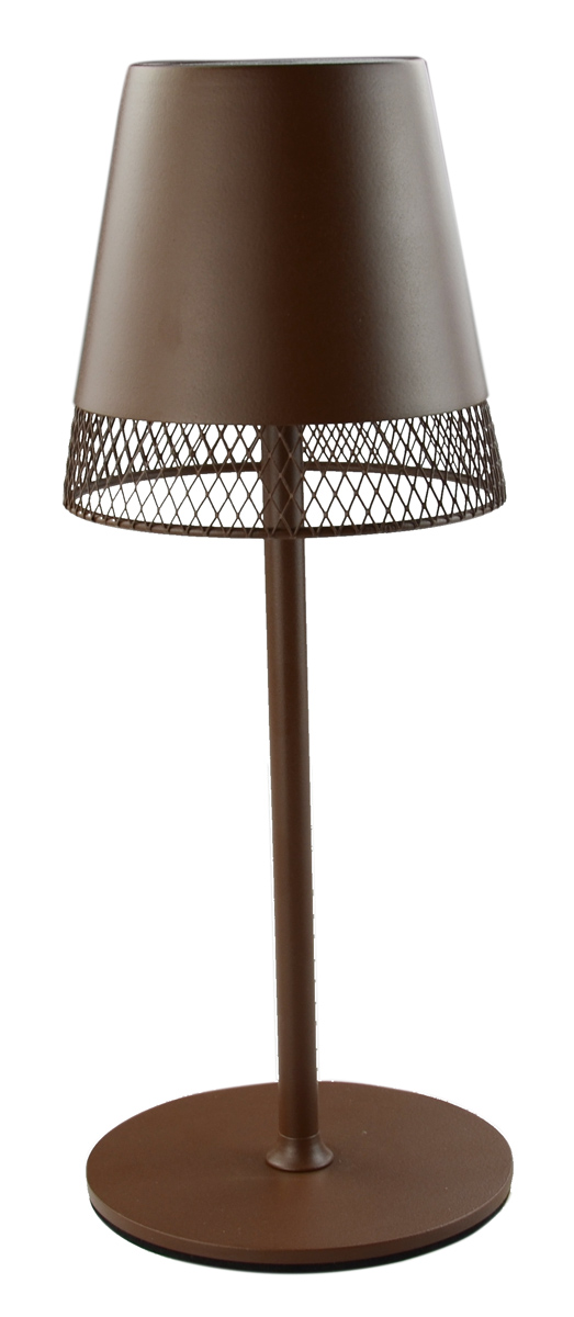 POWERTECH LED επιτραπέζιο φωτιστικό HLL-0191, ρυθμιζόμενο, επαναφορτιζόμενο, καφέ 1 POWERTECH LED επιτραπέζιο φωτιστικό HLL-0191