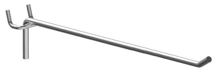 Γάντζος μονός HOOK-35-5 για διάτρητο stand, μεταλλικός, 35cm, 5τμχ 1 Γάντζος μονός HOOK-35-5 για διάτρητο stand