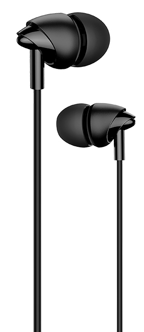USAMS earphones με μικρόφωνο EP-39, 3.5mm σύνδεση, Φ10mm, 1.2m, μαύρα 1 USAMS earphones με μικρόφωνο EP-39