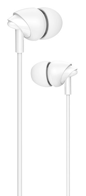 USAMS earphones με μικρόφωνο EP-39, 3.5mm σύνδεση, Φ10mm, 1.2m, λευκά 1 USAMS earphones με μικρόφωνο EP-39