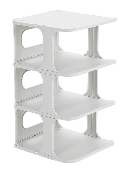 HOME USE παπουτσοθήκη HUH-0154, 4 θέσεων, 24.5x26.5x45cm, γκρι 1 HOME USE παπουτσοθήκη HUH-0154