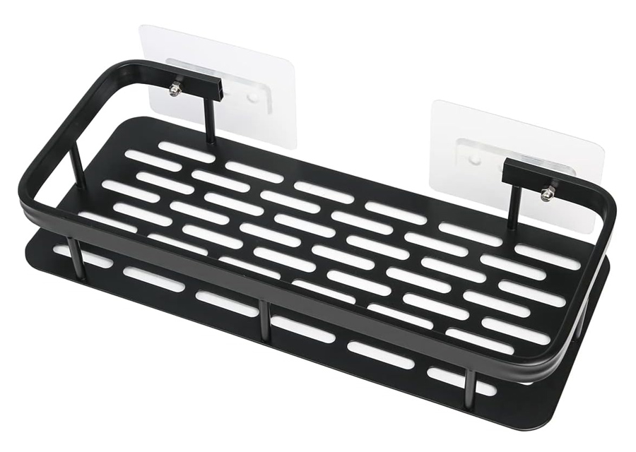 HOME USE ράφι τοίχου HUH-0162, αλουμινίου, 30x5x13cm, μαύρο 1 HOME USE ράφι τοίχου HUH-0162