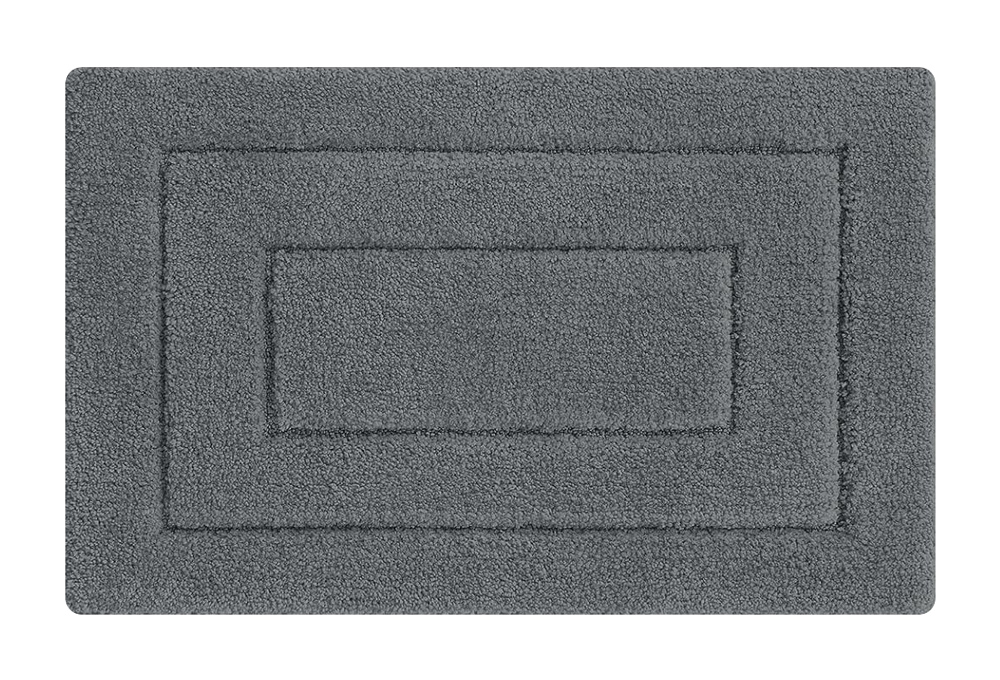 HOME USE πατάκι μπάνιου HUH-0203, αντιολισθητικό, 50 x 80cm, γκρι 1 HOME USE πατάκι μπάνιου HUH-0203