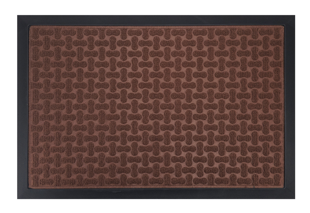 HOME USE πατάκι εισόδου HUH-0211, αντιολισθητικό, 60x40cm, 5mm πάχος, καφέ 1 HOME USE πατάκι εισόδου HUH-0211