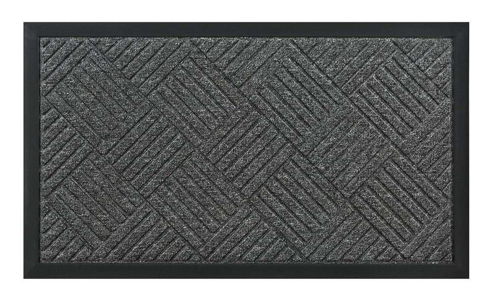HOME USE πατάκι εισόδου HUH-0212, αντιολισθητικό, 60x40cm, 5mm πάχος, γκρι 1 HOME USE πατάκι εισόδου HUH-0212