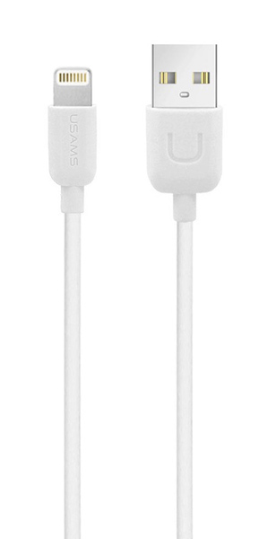 USAMS καλώδιο Lightning σε USB US-SJ097, 2.1A, 1m, λευκό 1 USAMS καλώδιο Lightning σε USB US-SJ097