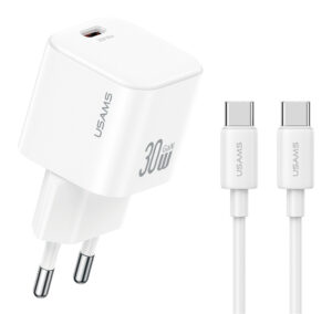 USAMS φορτιστής τοίχου CC262 με καλώδιο USB-C