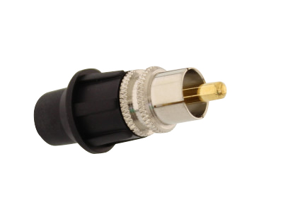 TELECOM RCA male universal connector, με καπάκι, 5τμχ 1 TELECOM RCA male universal connector