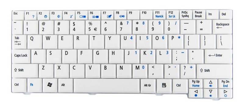 Πληκτρολόγιο για Acer A110/A150, λευκό 1 Πληκτρολόγιο για Acer A110/A150