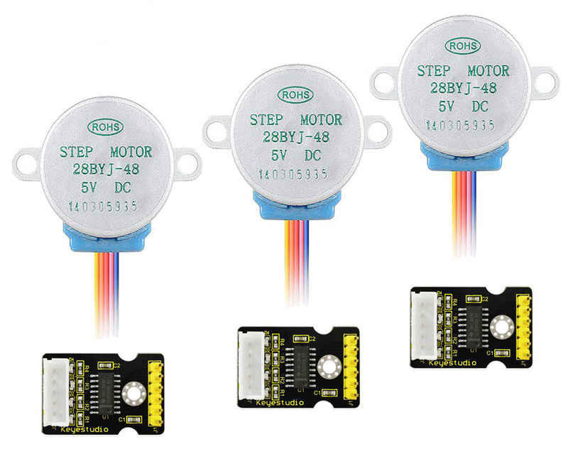 KEYESTUDIO stepper motor drive board και stepper motor KS0327, 5V, 3τμχ 1 KEYESTUDIO stepper motor drive board και stepper motor KS0327