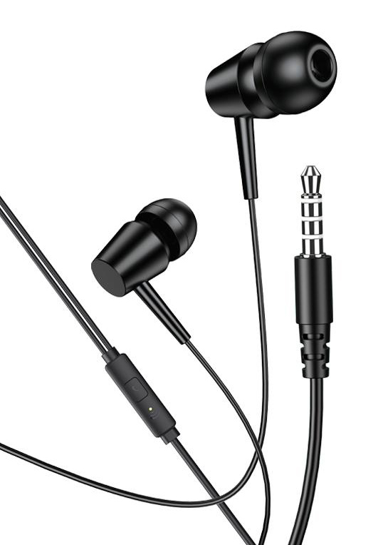 KAKUSIGA earphones με μικρόφωνο KSC-1303, 3.5mm σύνδεση, 10mm, 1.1m, μαύρα 1 KAKUSIGA earphones με μικρόφωνο KSC-1303